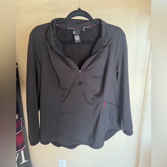 Spyder active Women’s quarter zip pull over jacket  size XL - Picture 3 of 9